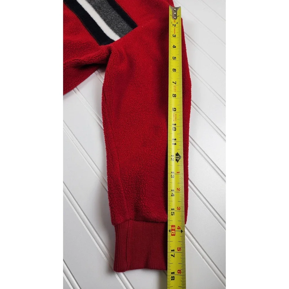 Gymboree Kids Boys Red Zip‎ Up Jacket Track Top Size Medium  7/8 Striped